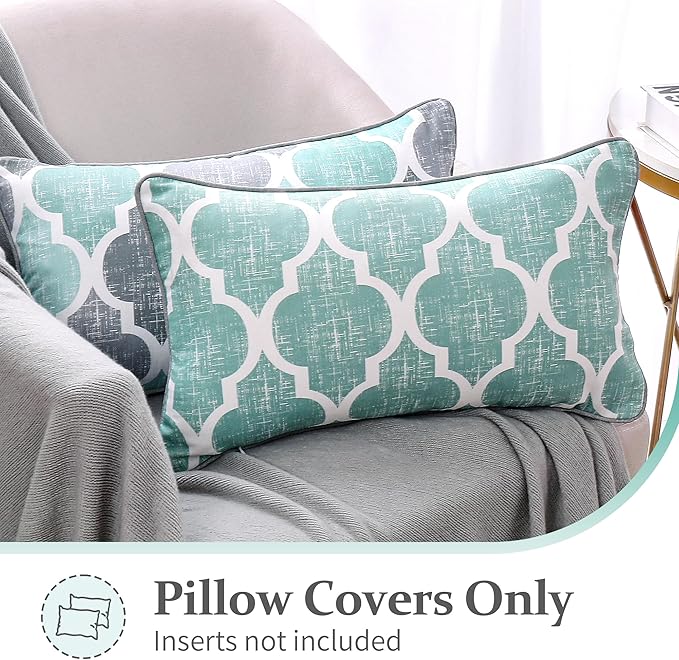 Beauoop Pack of 2 Throw Pillow Cases Covers - Image 2