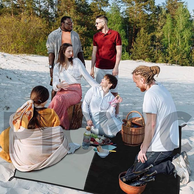 Frelaxy Pocket Picnic Blanket, Waterproof Sandproof Beach Mat, Compact Camping - Image 6