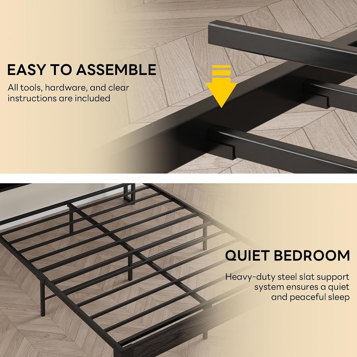 likimio full bed frame with storage headboard and, package contents