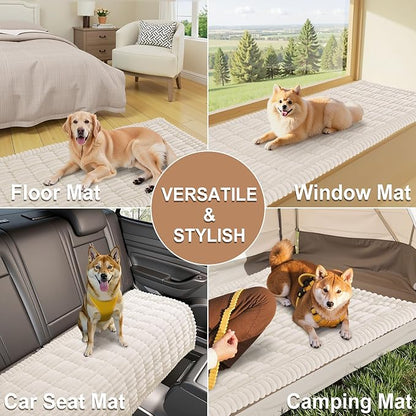 Smiry Couch Cover for Dogs Washable, Non Slip Fuzzy Pet Couch Covers for 3 - Image 4
