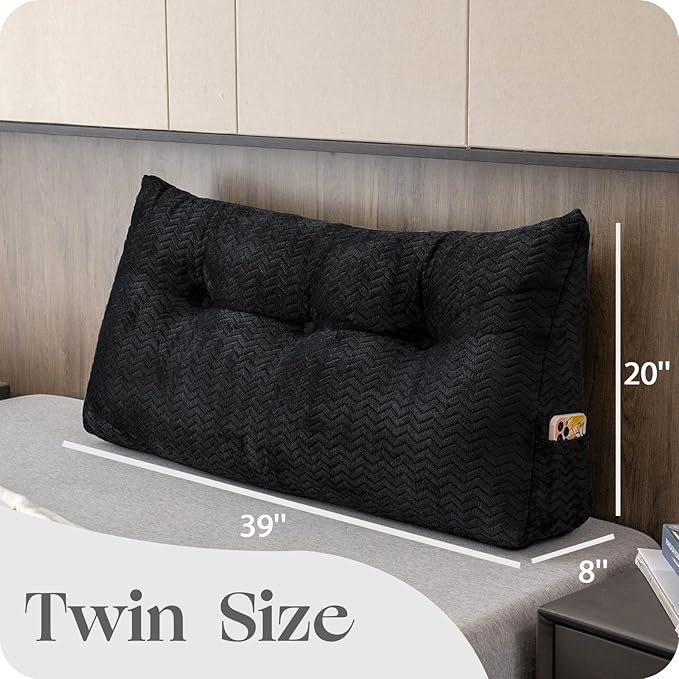 Large Bolster Triangular Headboard Wedge Backrest Positioning Support Bed Rest - Image 2
