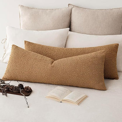 Foindtower Decorative Textured Boucle Throw Pillow Covers Accent Solid Pillow - Image 6