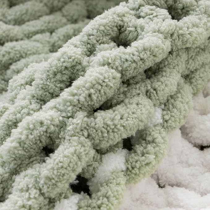 Battilo Chunky Knit Throw Blanket, Soft and Thick Chenille Throw Blanket - Image 4