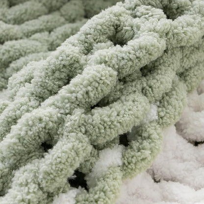 Battilo Chunky Knit Throw Blanket, Soft and Thick Chenille Throw Blanket - Image 4