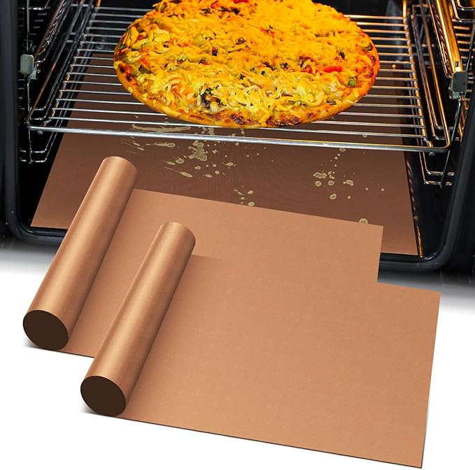 Oven Liners for Bottom of Oven -2Pack Large Heavy Duty Oven Mat, Toaster Gas by GoldeerkitchenBakingAccessoriesTools