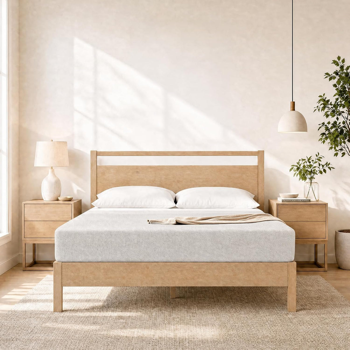 lifement 12 inch full size memory foam mattress, main product view