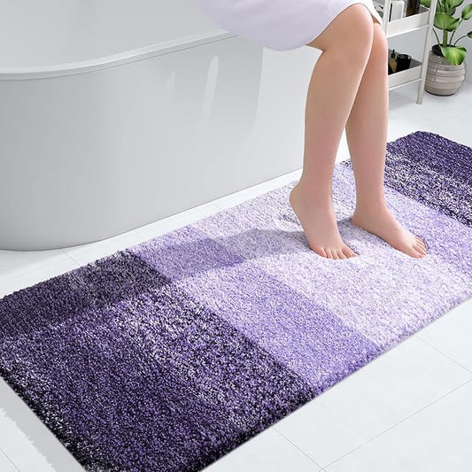OLANLY Bathroom Runner Rugs 54x24, Extra Soft Absorbent Microfiber Bath Rugs by OLANLY