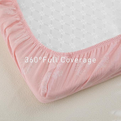 Gllquen Baby Muslin Mini Crib Sheets 3 Pack, Breathable Pack and Play Sheets - Image 5