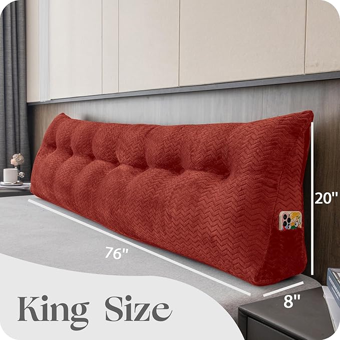 Large Bolster Triangular Headboard Wedge Backrest Positioning Support Bed Rest - Image 2