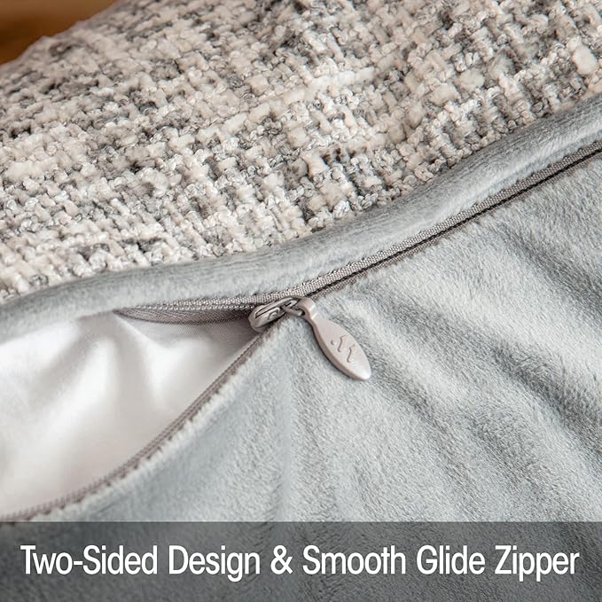 a moment Grey Reversible Pillow Covers 2 Pack - Image 4