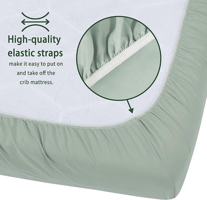 Baby Crib Sheets for Boys Girls, 2 Pack Fitted Crib Sheet for Standard Crib and - Image 6