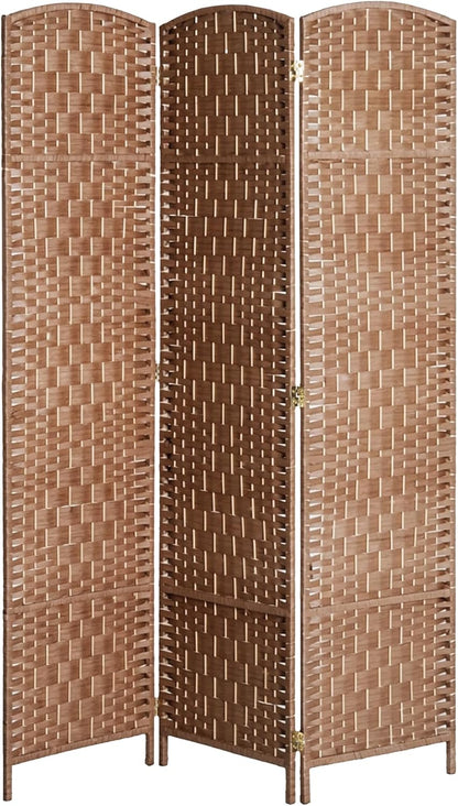 homcom room divider 3-panel, 6ft-tall folding privacy screen, main product view