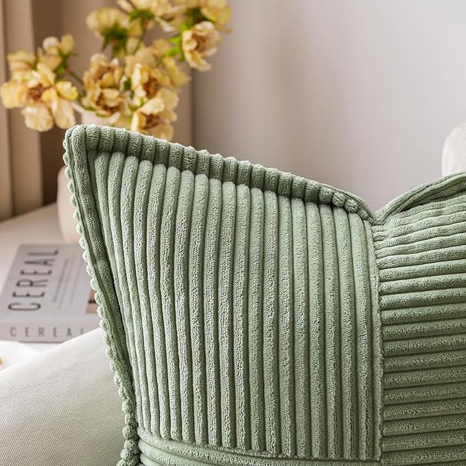 MIULEE Decorative Euro Sham Throw Pillow Covers - Image 5