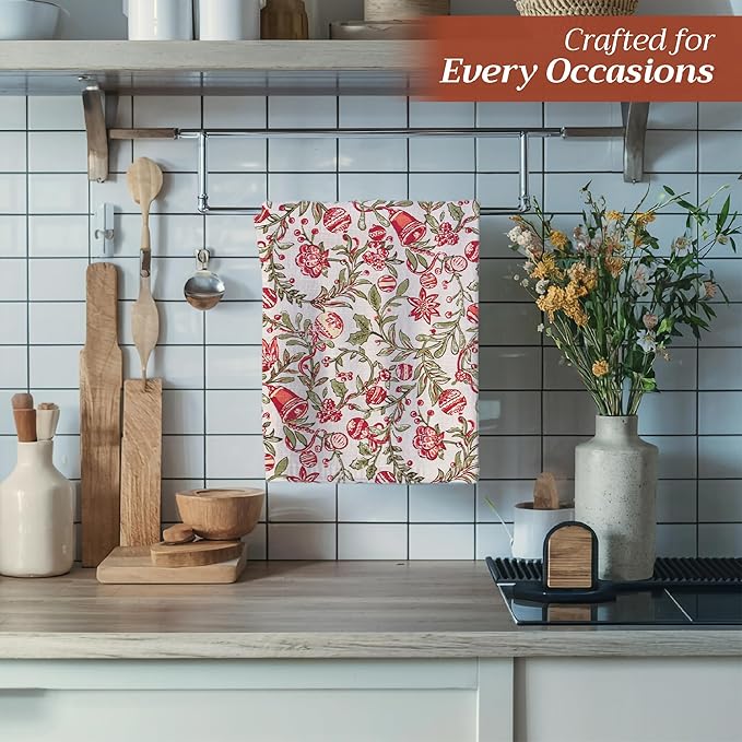 Maison d' Hermine Kitchen Towels Set of 3 100% Cotton 20" x 27.5" Reusable - Image 5