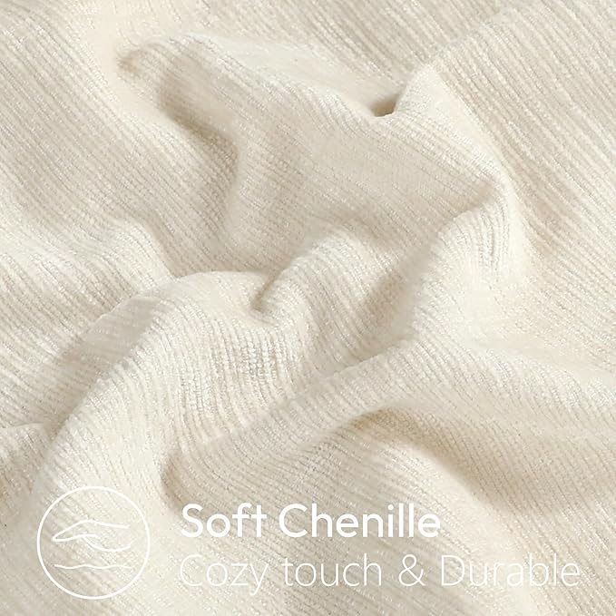 Stellhome Neutral Decorative Throw Pillow Covers Set of 4 Accent Solid Soft - Image 3