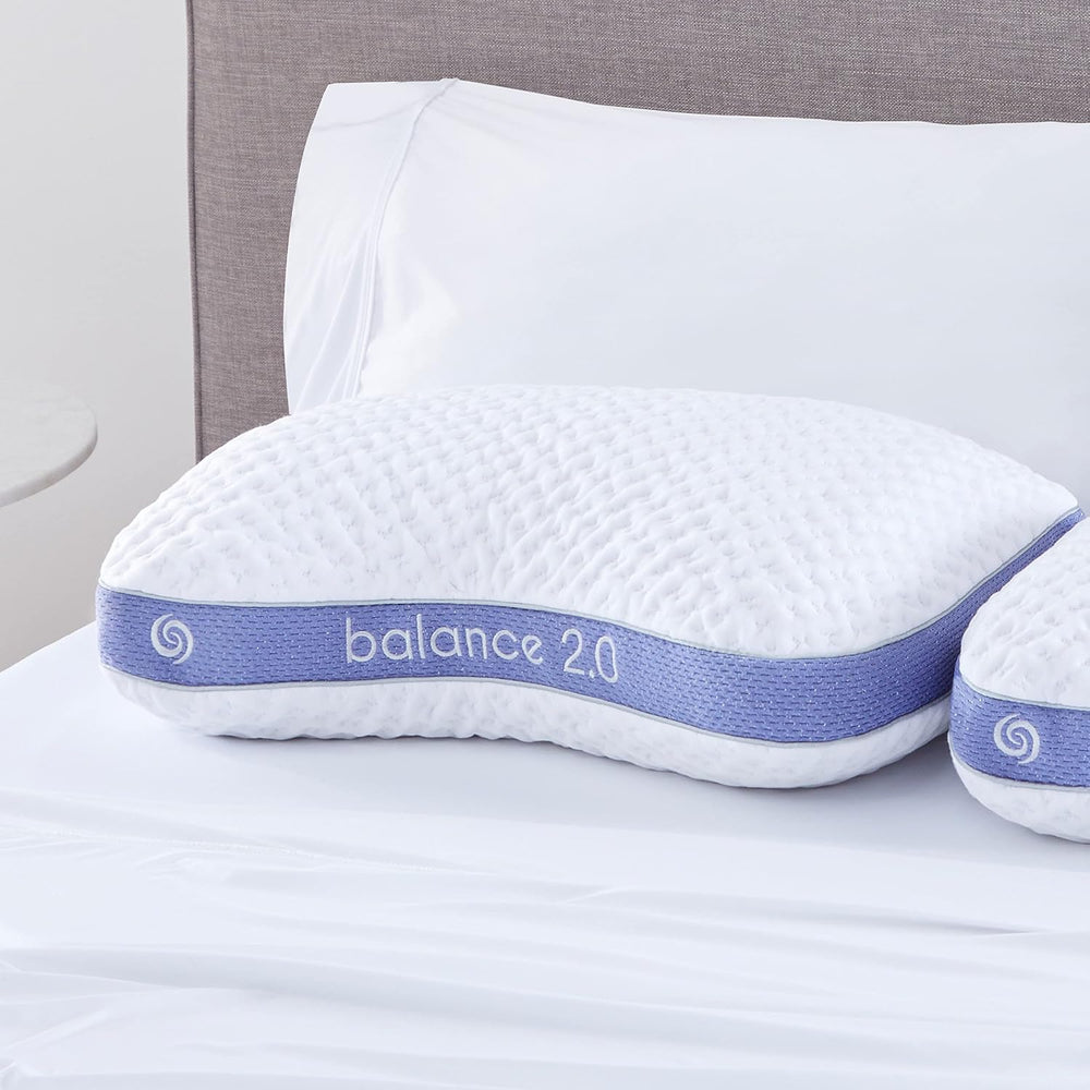 Bedgear Balance Cuddle Curve Performance Pillow - Size 2.0 - Moisture-Wicking...