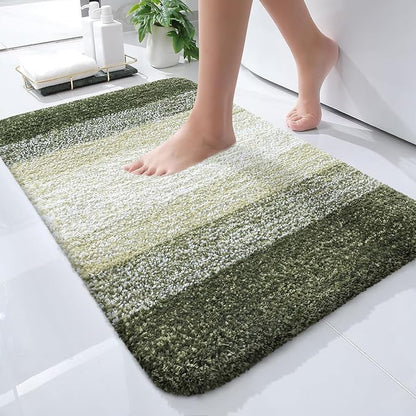 OLANLY Bathroom Rugs Mat 24x16, Extra Soft Absorbent Microfiber Bath Rugs by OLANLY