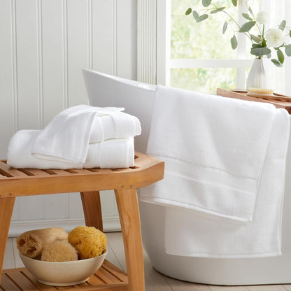 springtree home luxury bamboo rayon bath towel set, package contents