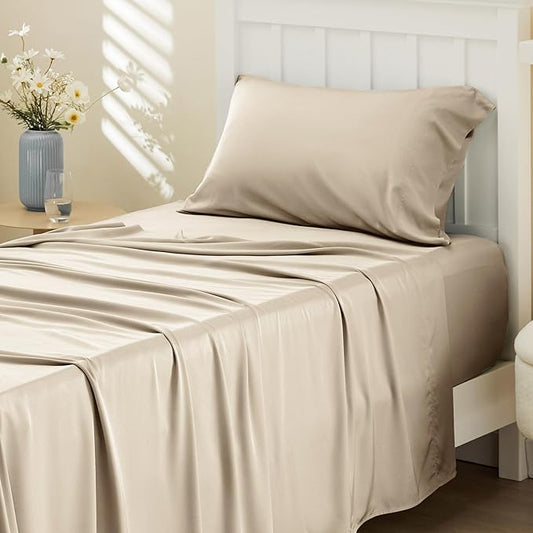 Bedsure Cooling Sheets Twin, Rayon Derived from Bamboo, Cooling Sheets by BEDSURE