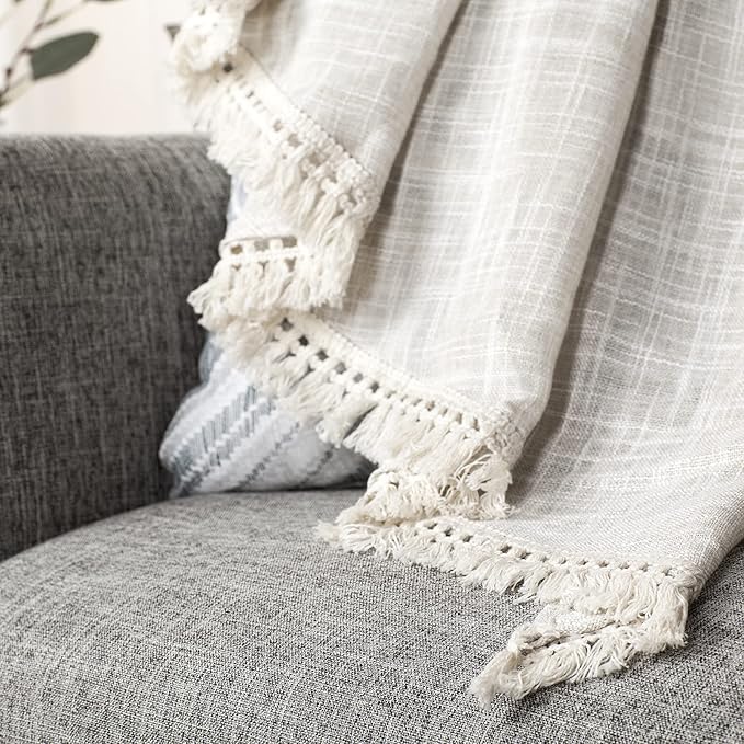 Beda Home Tassel Linen Textured Swag Valances - Image 5
