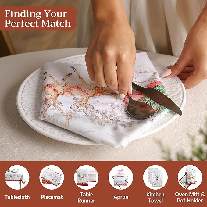 Maison d' Hermine Cloth Napkins Set of 4 100% Cotton - Image 4