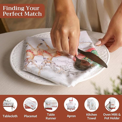 Maison d' Hermine Cloth Napkins Set of 4 100% Cotton - Image 4