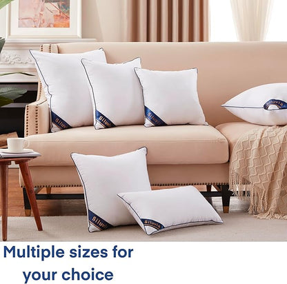 Siluvia Decorative 18x18 Pillow Inserts Set of 4 - Image 7