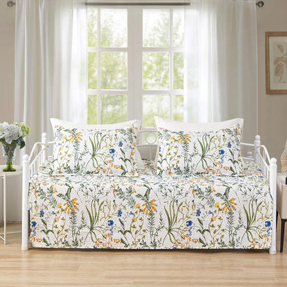 hailea 3 piece daybed cover twin size floral, main product view
