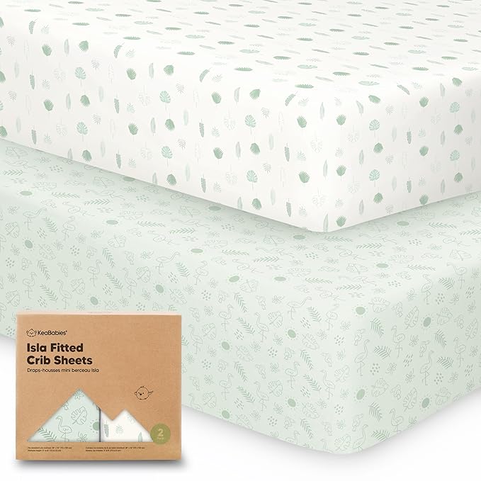 KeaBabies 2-Pack Baby Crib Sheets by KeaBabies
