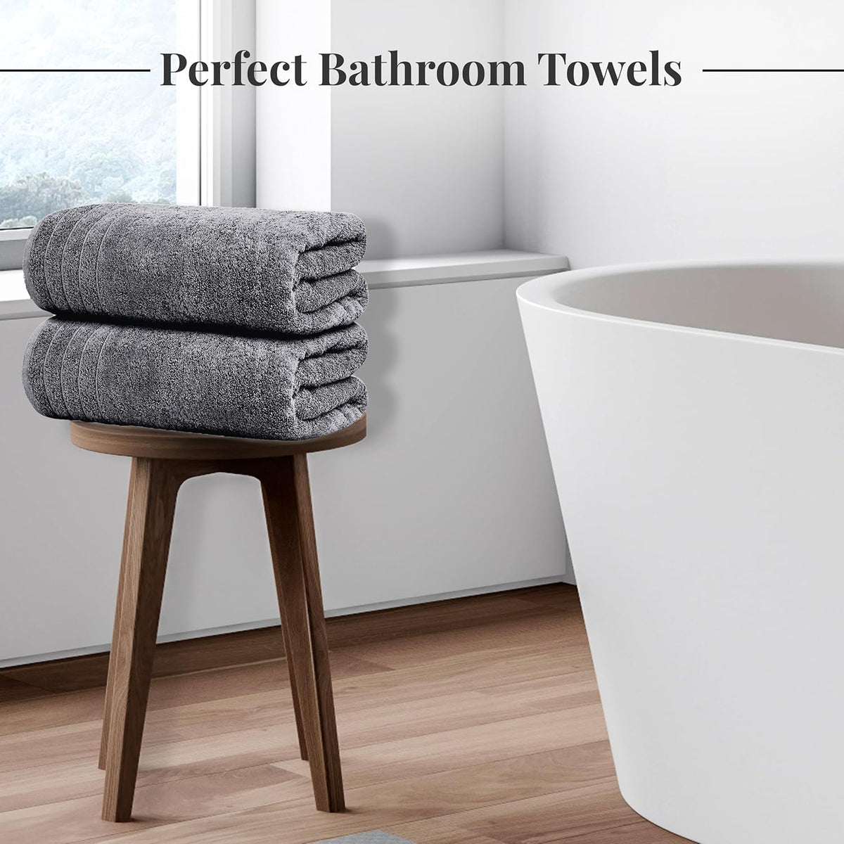tens towels 8 piece towel set, 2 xl shown in use