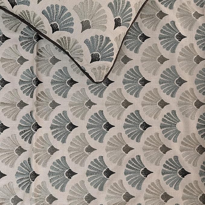 The HomeCentric King Queen Twin Blue & Grey Designer King 90"x18" Bed Runner - Image 3