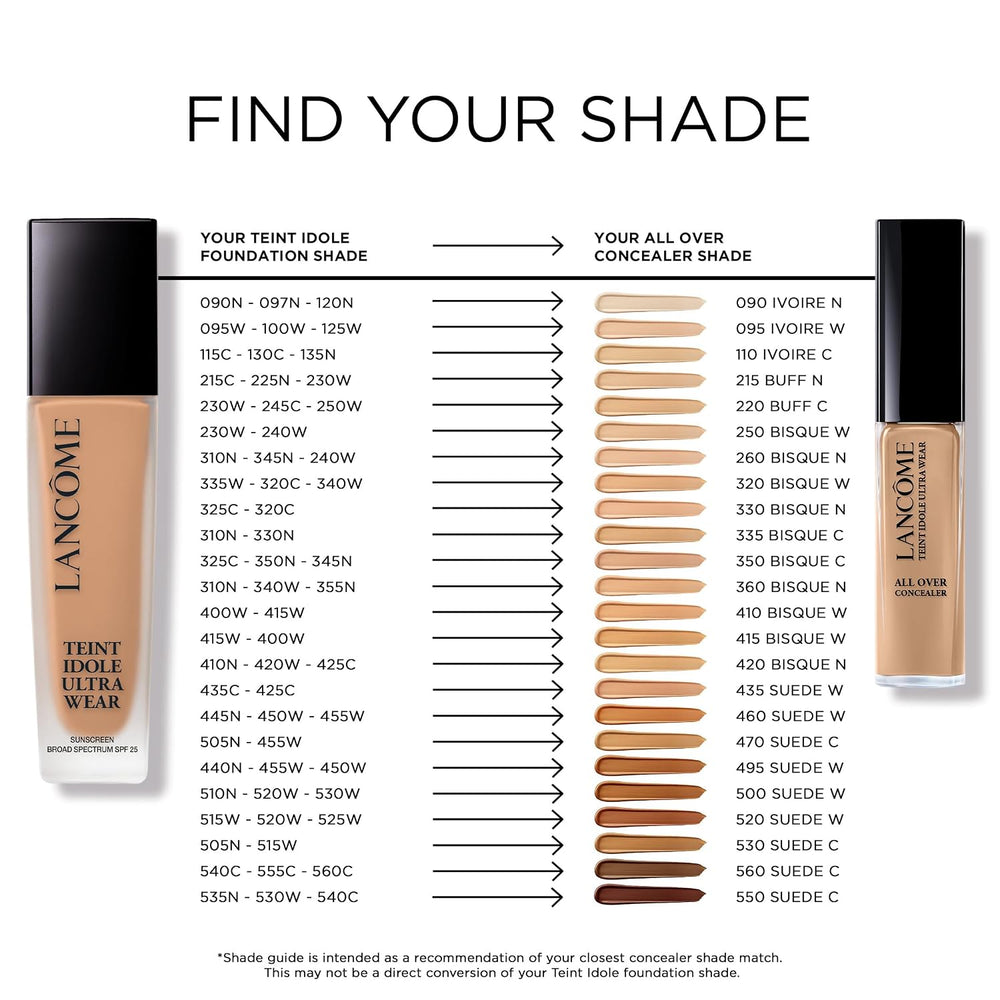 Lancôme Teint Idole Ultra Wear Natural Matte Foundation Makeup, 1 Fl Oz