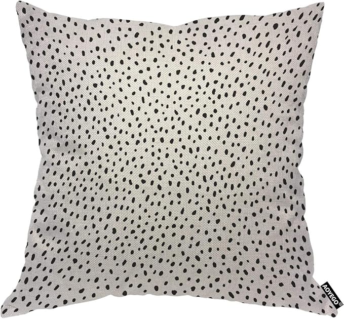 AOYEGO Polka Dot Throw Pillow Cover Irregular Spot Random Scatter Simple by AOYEGO