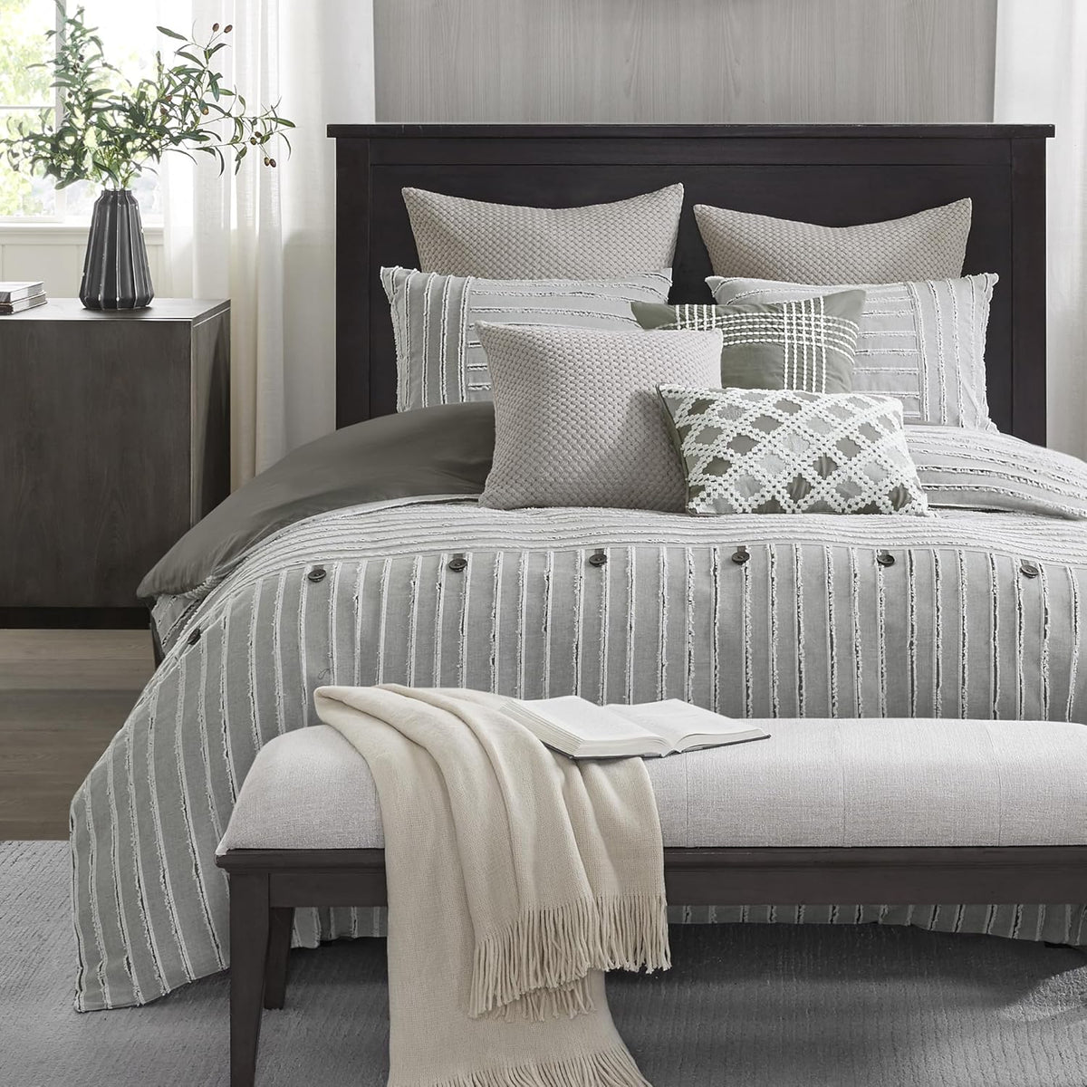 madison park farmhouse king cotton comforter set with, main product view