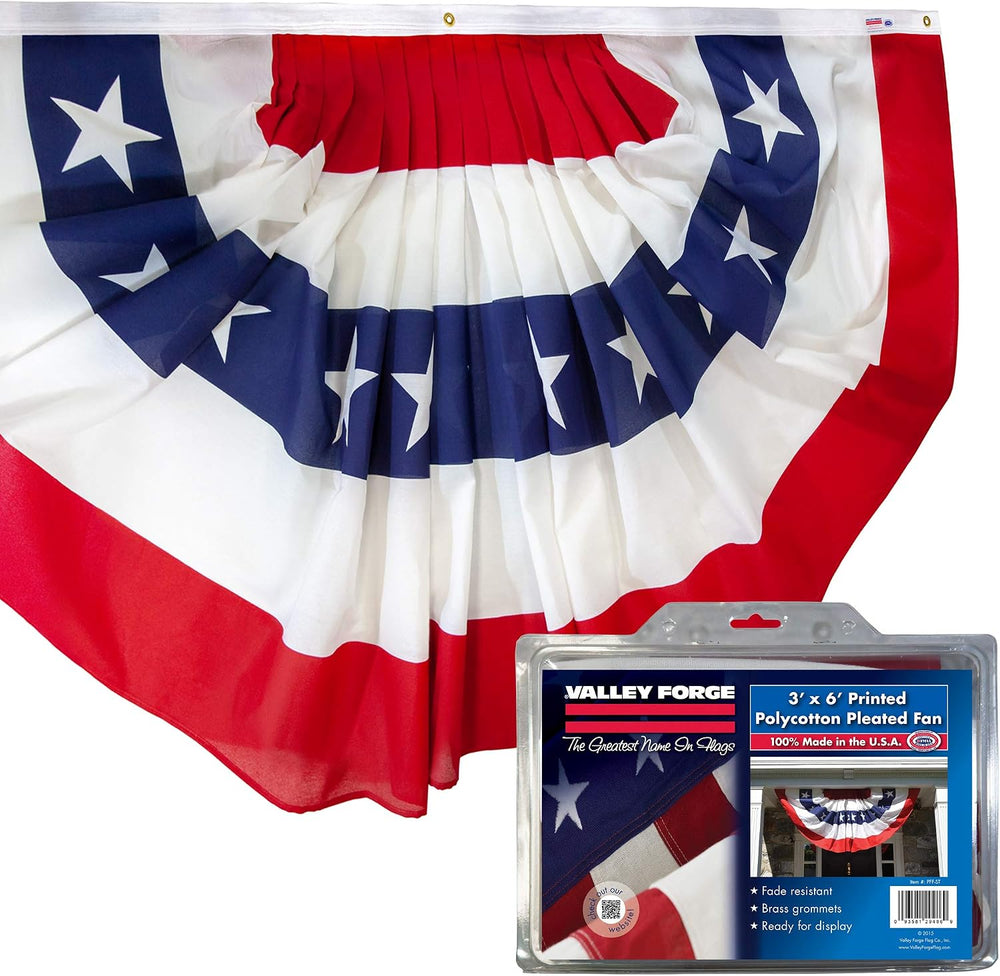 American Fan Flag - 100% Made in the USA - 3' x 6' ft - Stars and Str...