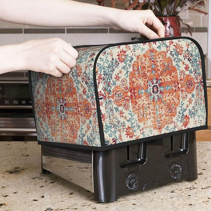 Ethnic Boho 4 Slice Toaster Cover, Waterproof Toaster Dust Cover Bread Maker - Image 2