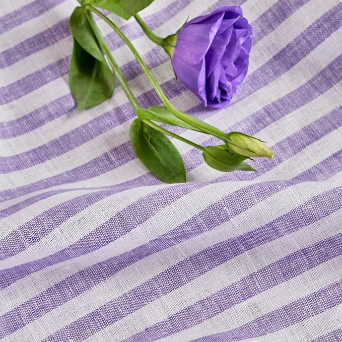 Solino Home Striped Linen Table Runner 120 Inches Long - Image 8