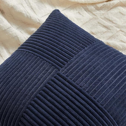 Fancy Homi 2 Packs Navy Blue Lumbar Decorative Throw Pillow Covers 16x32 Inch - Image 4