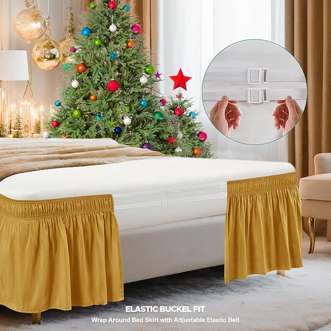Biscaynebay Wrap Around Bed Skirts - Image 4