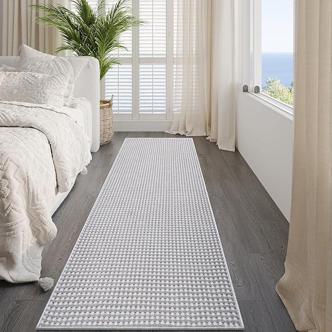 Boho 2x8 ft Runners for Hallways Extra Long Woven Washable Kitchen Runner Mat - Image 8