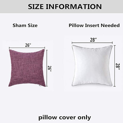 Kevin Textile Best Faux Linen Throw Cushion Covers Shams Textural Pillowcase - Image 6
