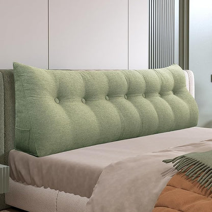 Daneey Headboard Pillow King, Triangular Wedge Pillow Headboard, Linen-Textured by Daneey