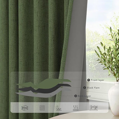 Ptialk Elegant Blackout Curtains - Image 5
