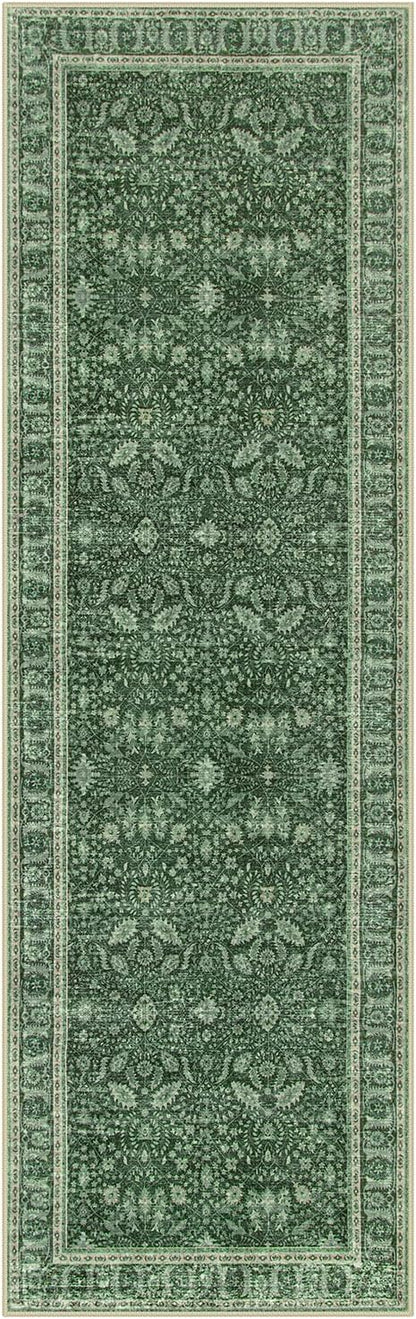 Lahome Vintage 2'6''x8' Green Washable Runners - Image 8