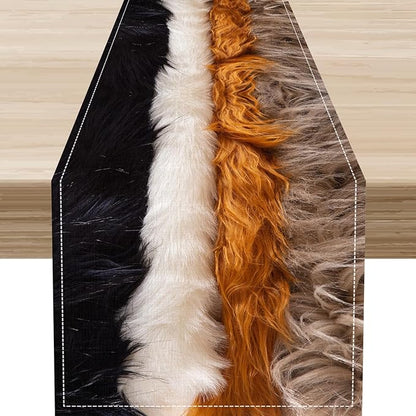 Western Cow Print Table Runner by Unknown