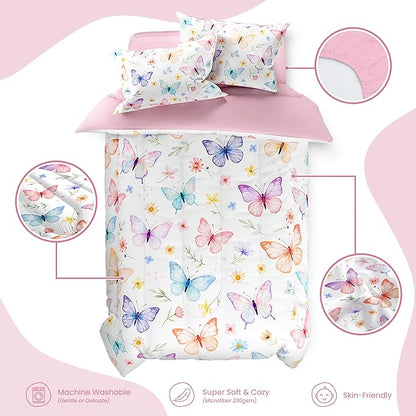 SANDJEST Butterfly Duvet Cover Sets Full Size - Image 3