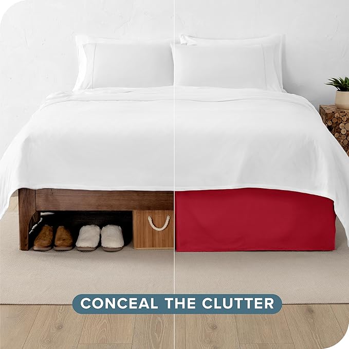 Bare Home Twin XL Bed Skirt - Image 3