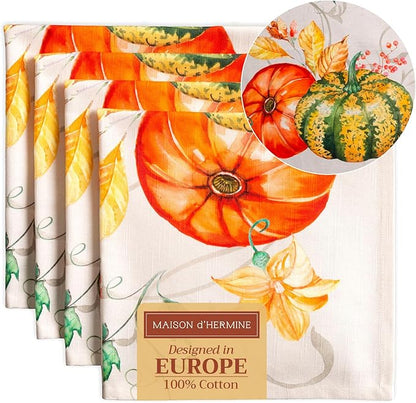 Maison d' Hermine Cloth Napkins Set of 4 100% Cotton by MaisondHermine