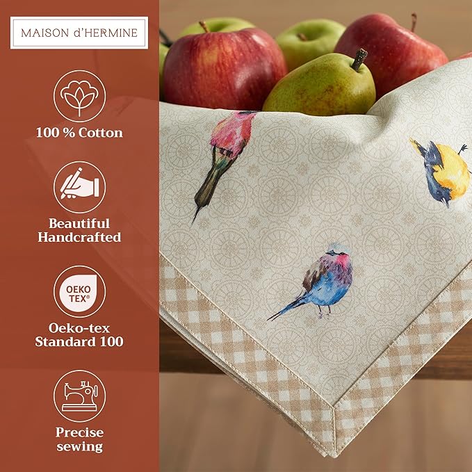 Maison d' Hermine Cloth Napkins Set of 4 100% Cotton Everyday Reusable Square - Image 2