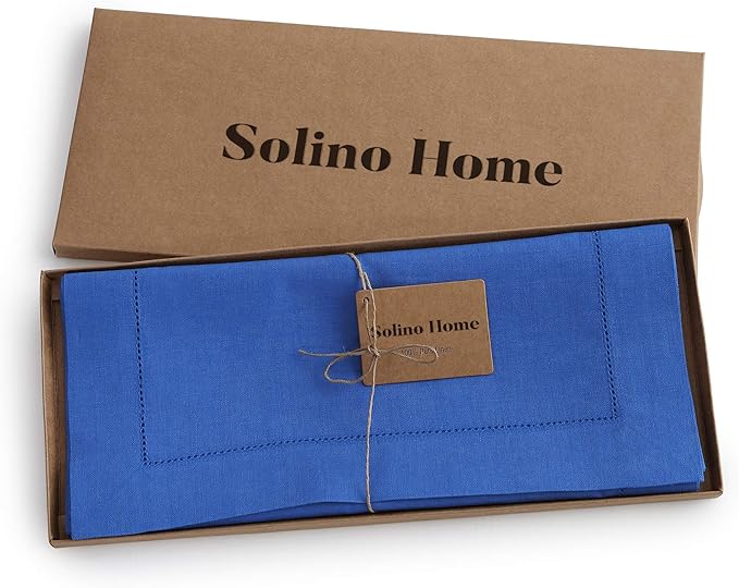 Solino Home Linen Royal Blue Table Runner 60 Inches - Image 5